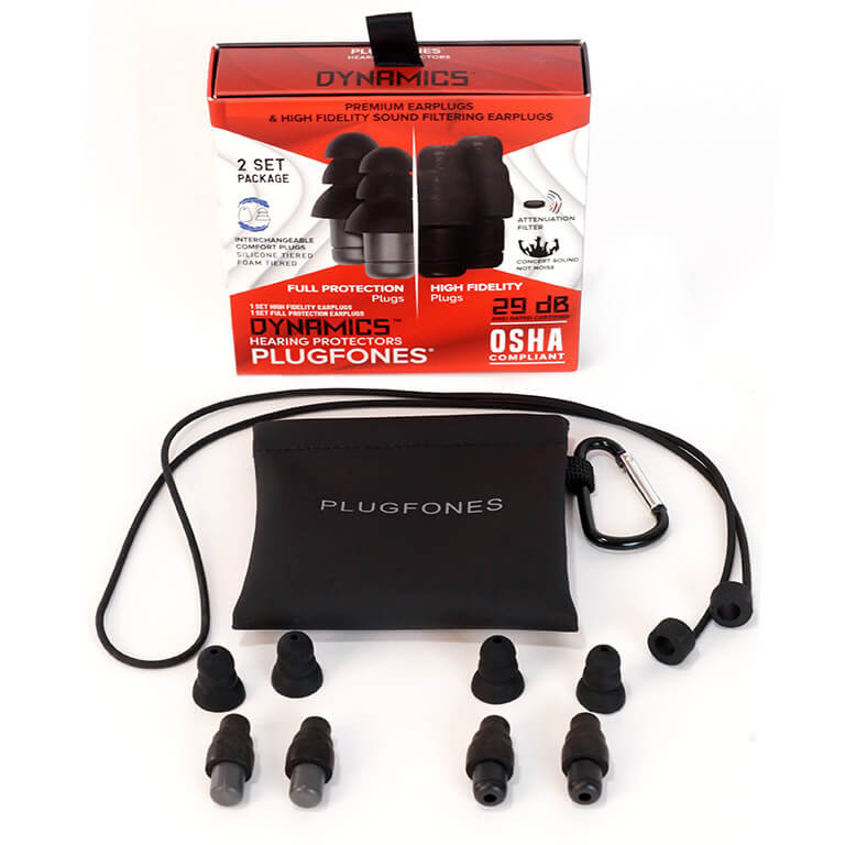 Dynamics – High Fidelity Earplugs (black-gray) Product Master Image