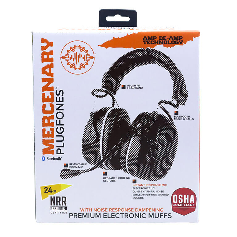 Mercenary – Tactical Bluetooth Headset (black-gray) Product Package Image