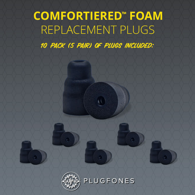 Comfortiered™ Foam Plugs (black-plugs) Product Whats included Image