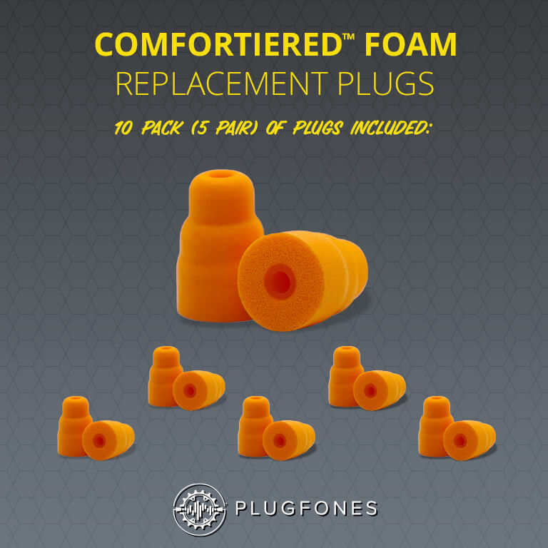 Comfortiered&trade; Foam Plugs (orange-plugs) Product Whats included Image