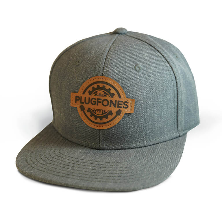 PLUGFONES Snapback Hat (heather-grey-fabric) Product Main Image