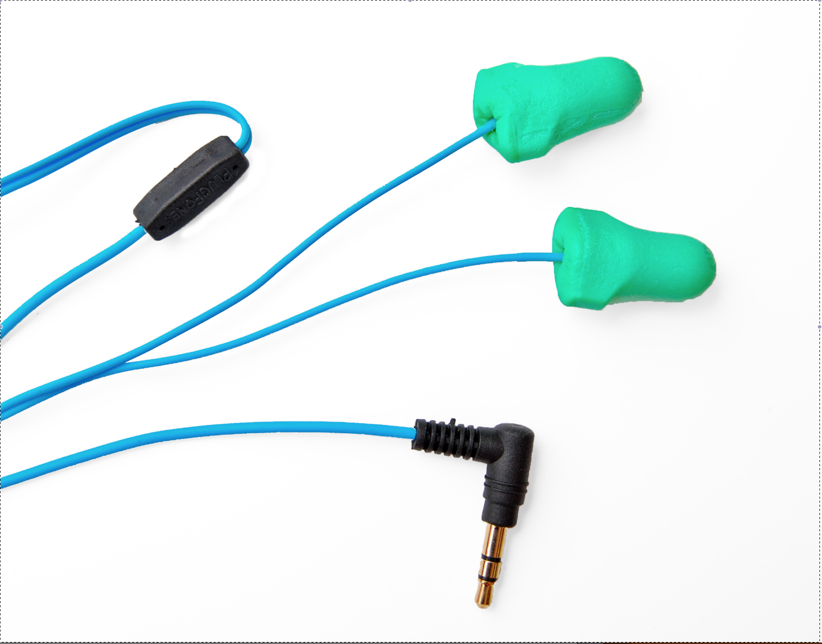 Green Foam Earplug Headphones Plugfones Foam Style