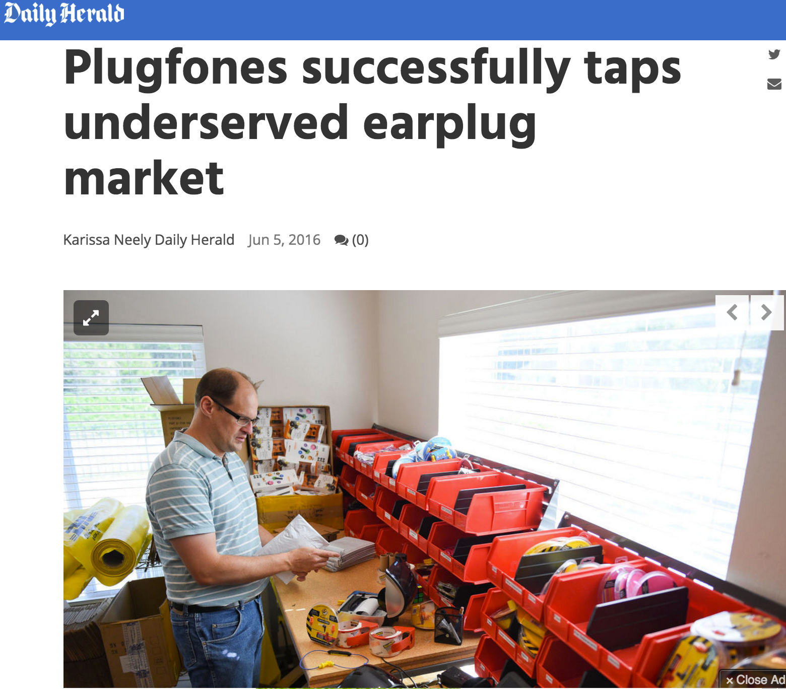 Plugfones in the Daily Herald!